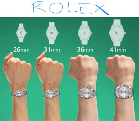 rolex watch size chart|how to measure Rolex size.